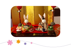 ウサギ　親王飾り