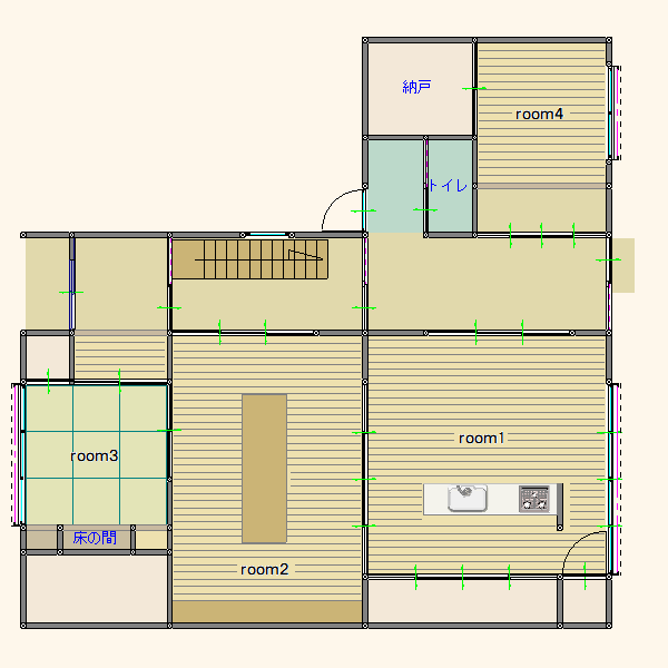 今井町にぎわい邸１階図面